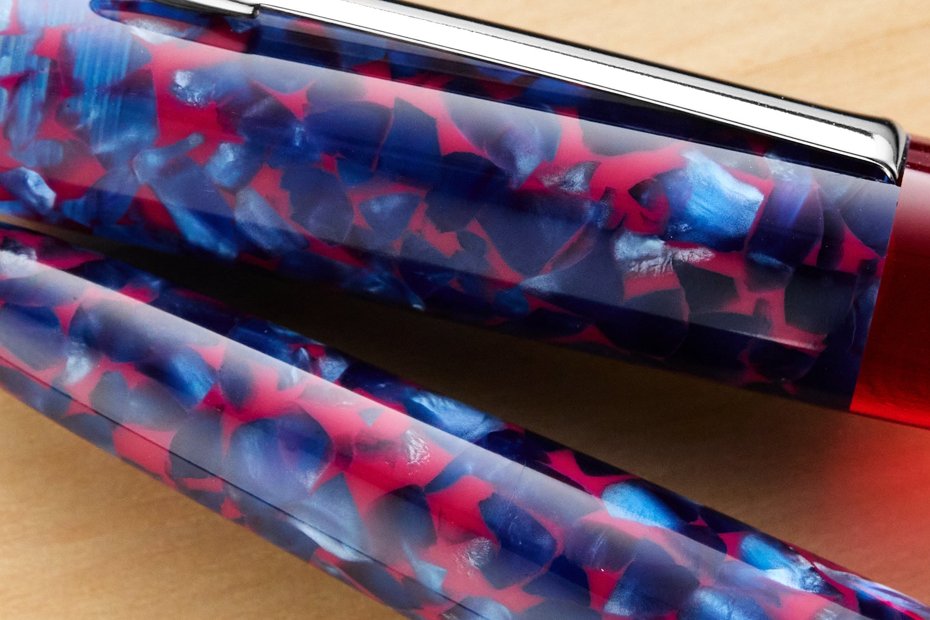 Edison Comet Fountain Pen - Cobalt Magma