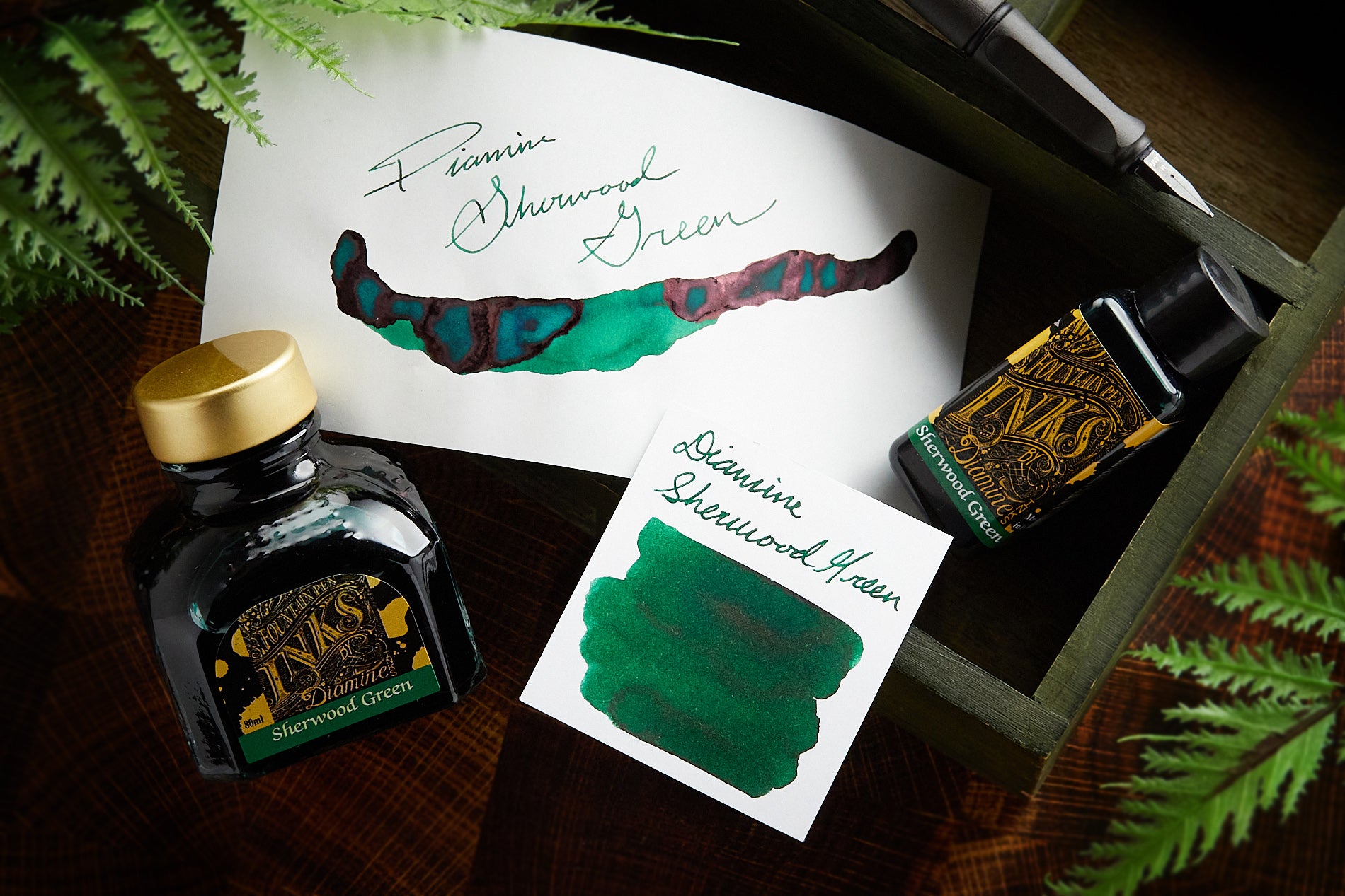 Diamine Sherwood Green - 80ml Bottled Ink