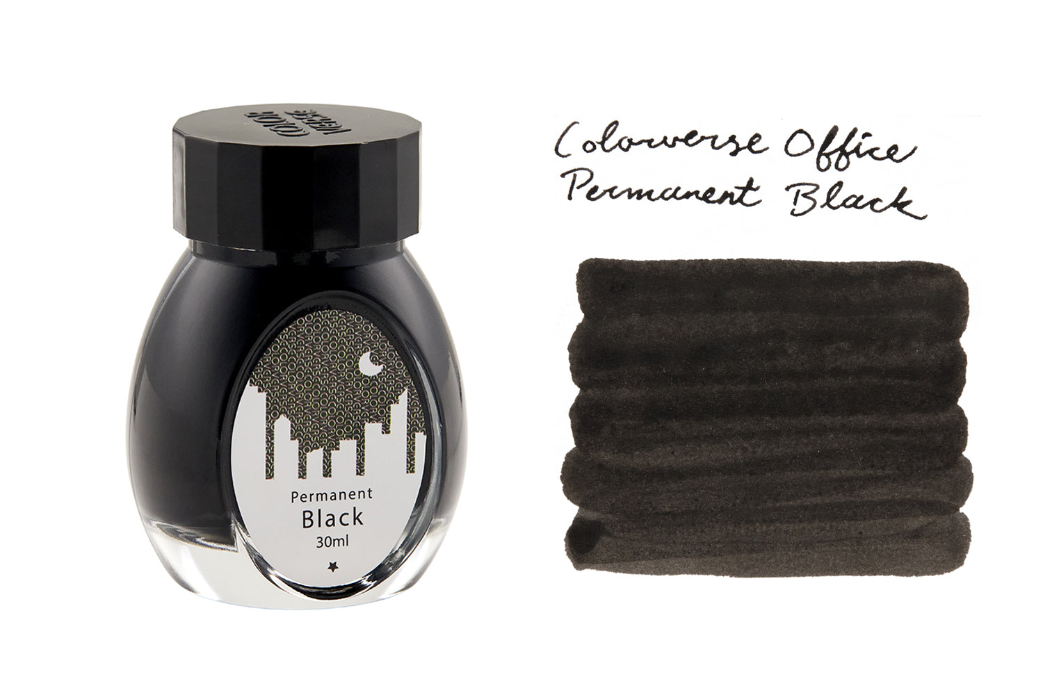 Colorverse Permanent Black - 30ml Bottled Ink