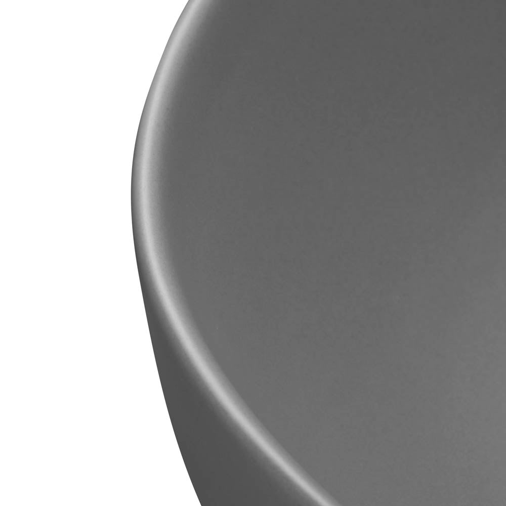 Aquaterior 16 Above Counter Bathroom Sink Bowl Gray