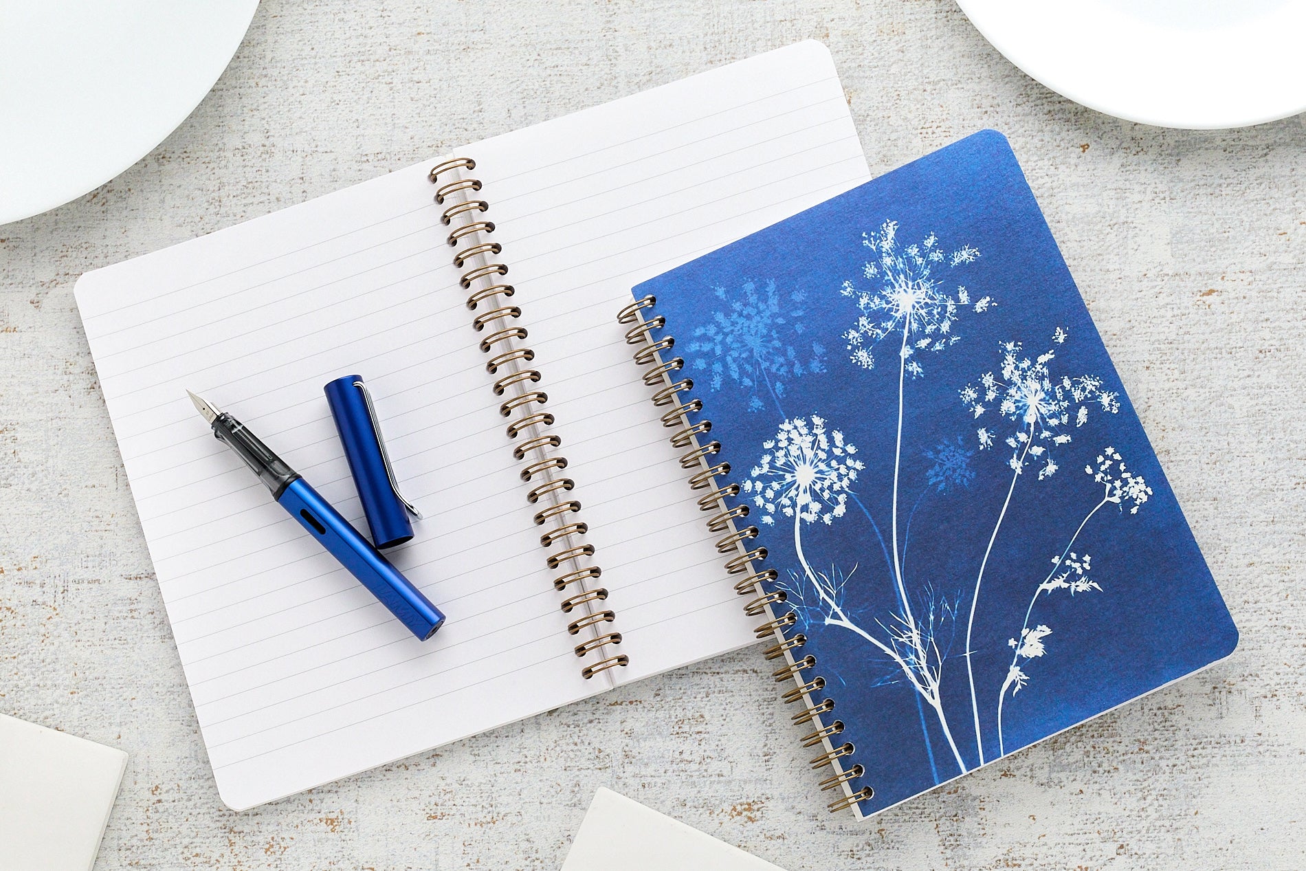 Clairefontaine Cyanotype A5 Wirebound Notebook - Lined