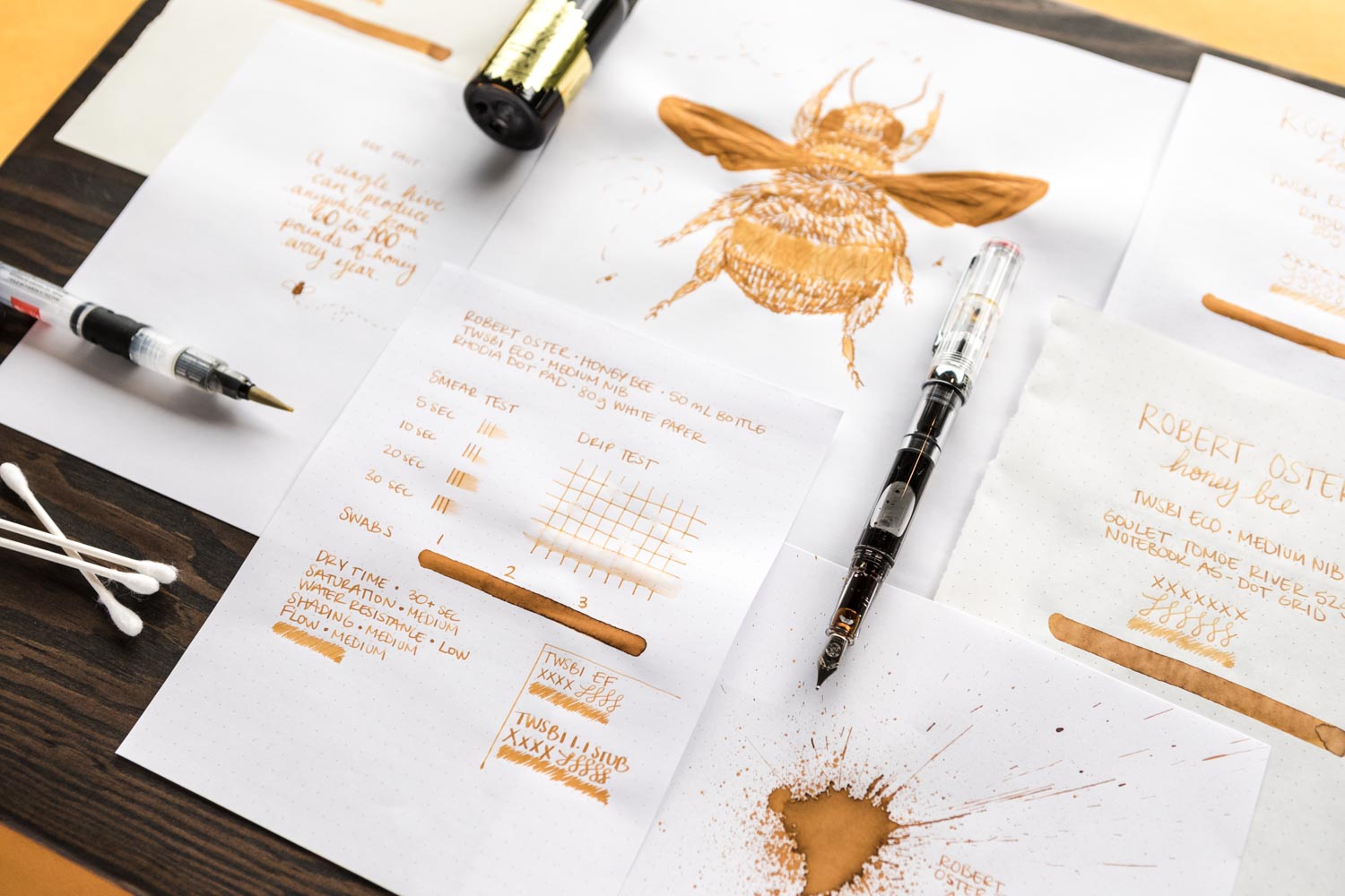 Robert Oster Honey Bee - 50ml Bottled Ink