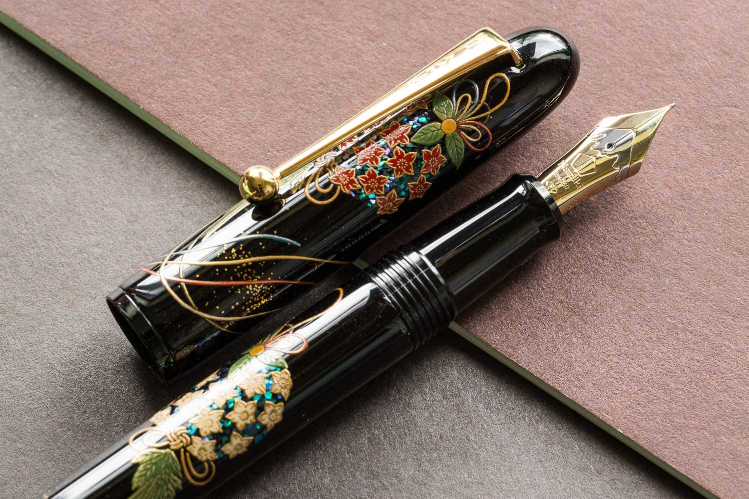 Namiki Yukari Maki-e Fountain Pen - Herb Decoration