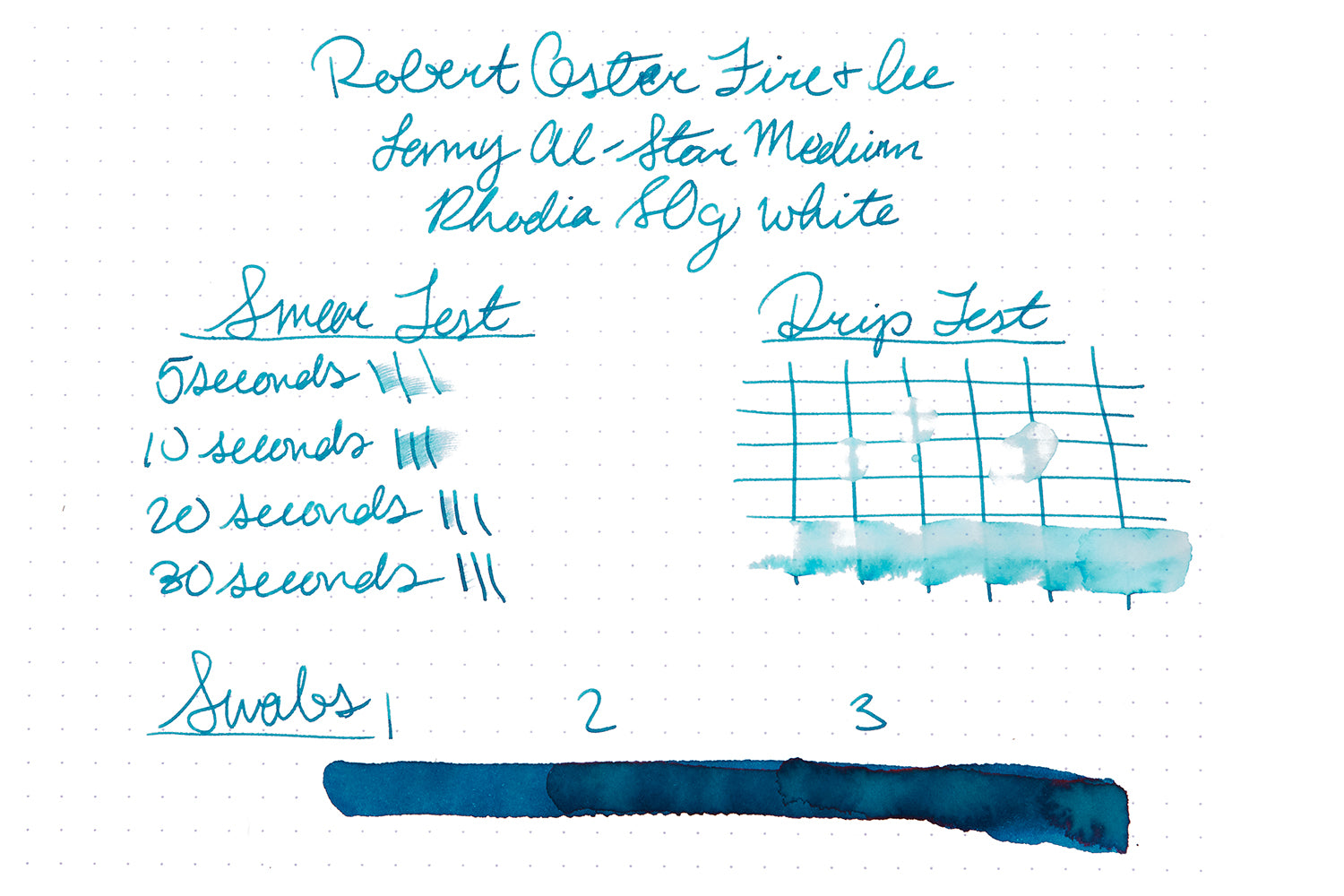 Robert Oster Fire & Ice - Ink Sample