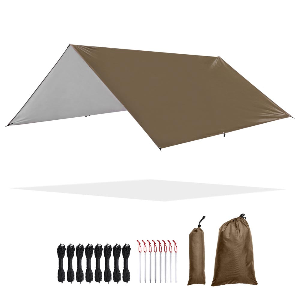 Yescom Camping Tarp Rain Shelter 10x10ft UV50+ PU3,000mm