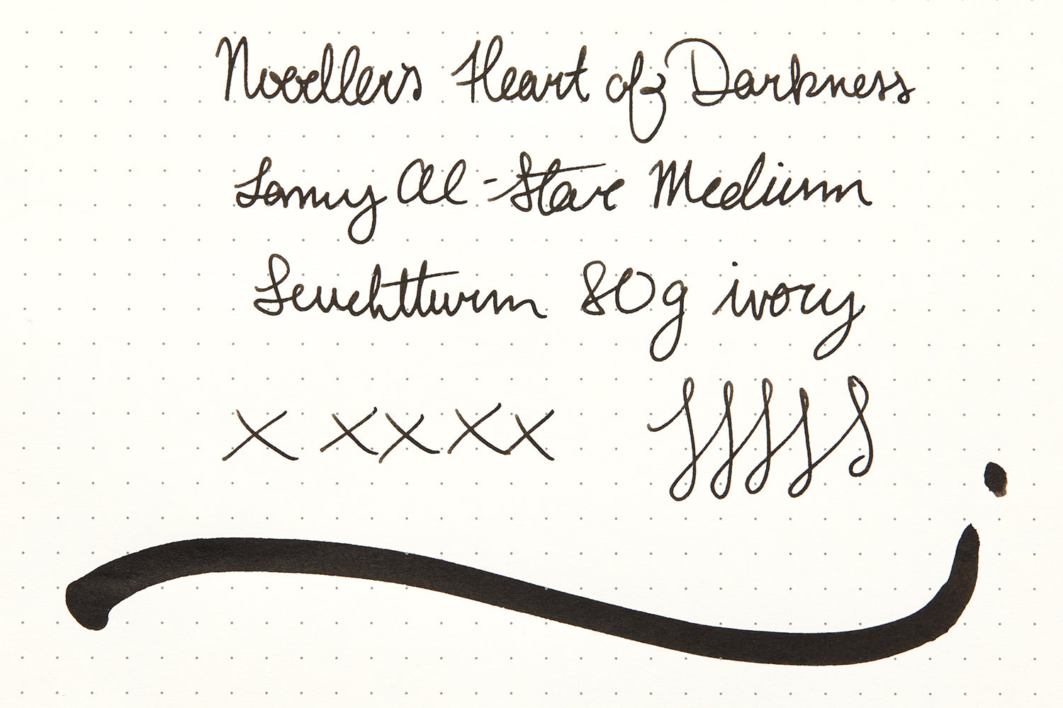 Noodler's Heart of Darkness - 4.5oz Bottled Ink with Free Charlie Pen