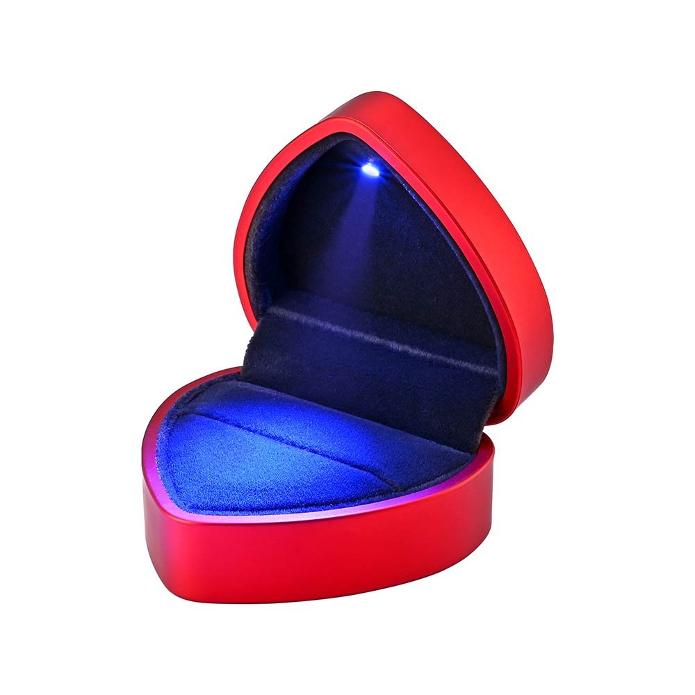 Yescom Engagement Ring Box with Light Heart Shaped