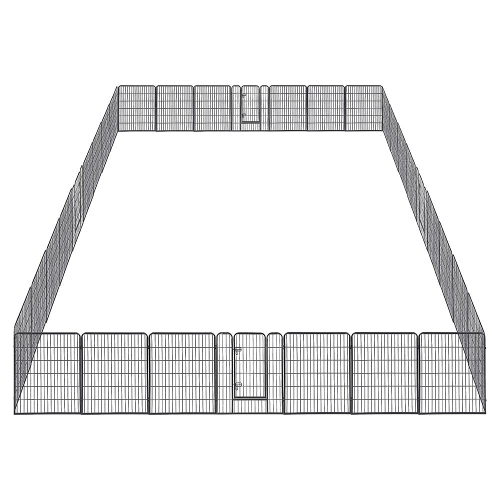 Yescom Heavy Duty Dog Playpen 40 Tall 32-Panel Puppy Pen Metal