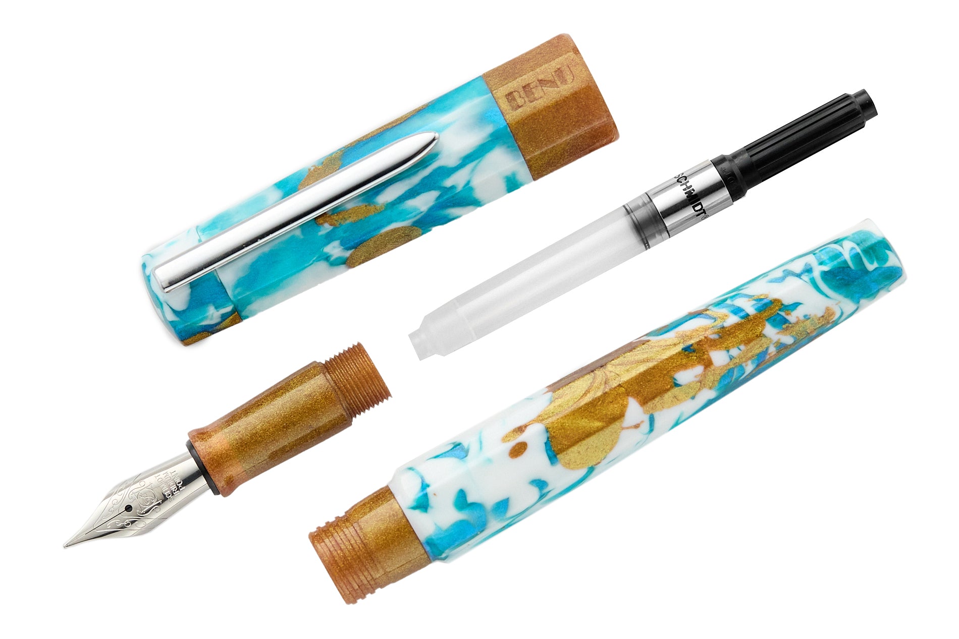 BENU Euphoria Fountain Pen - Blue Hawaiian