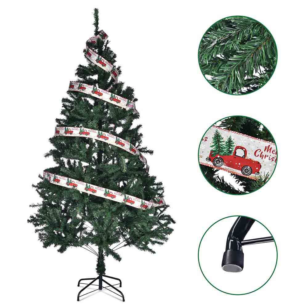 Yescom 7.5 feet Synthetic Christmas Tree Foldable X-shaped Metal Stand