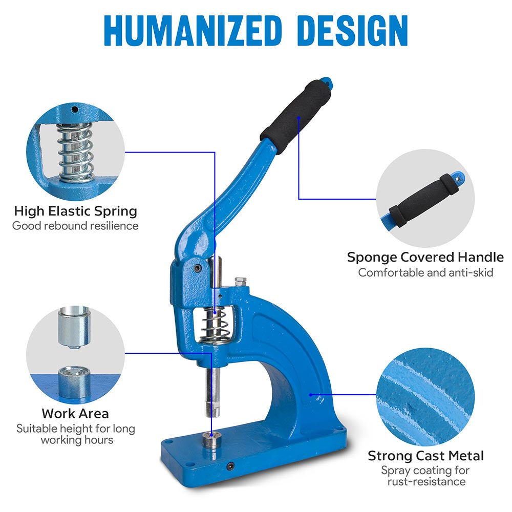 Yescom Grommets Tool Machine with #2 Dies 600pcs