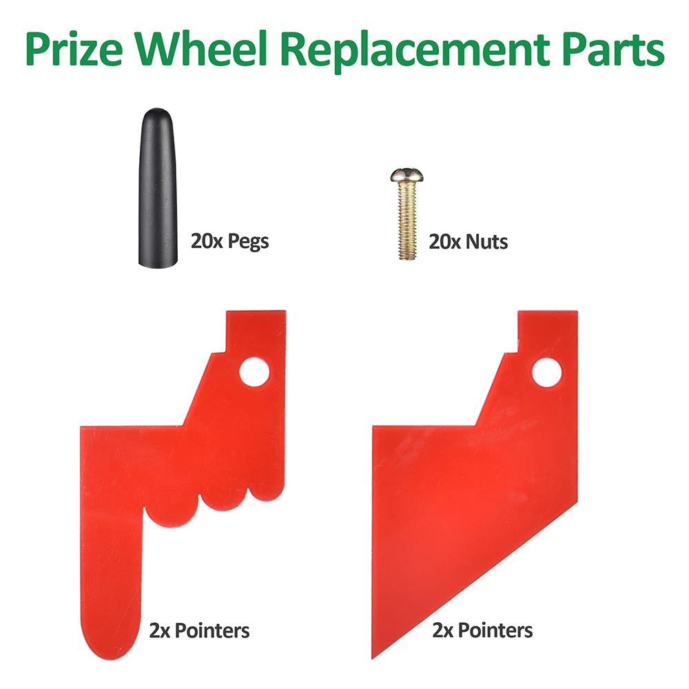 WinSpin Pegs & Red Pointer Prize Wheel Replacement Parts