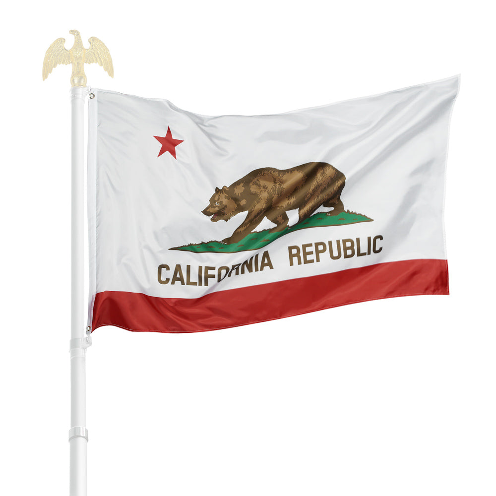 Yescom California Republic Bear Flag Polyester 3x5 ft Double-Sided