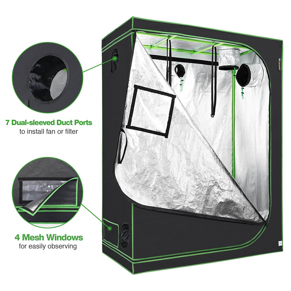 Yescom Grow Tent 60x32x80 Reflective Indoor Hydroponic