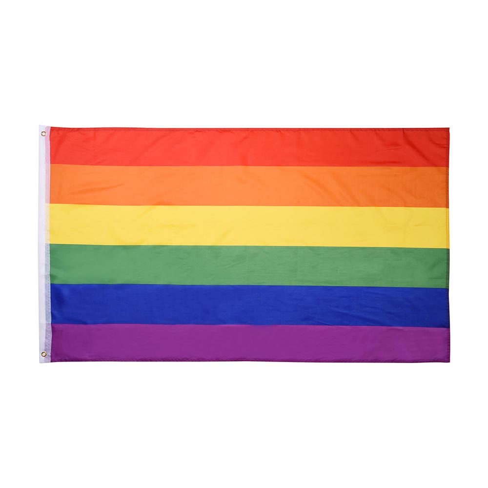 Yescom Rainbow Flag 3x5ft Poly Pride Peace Banner