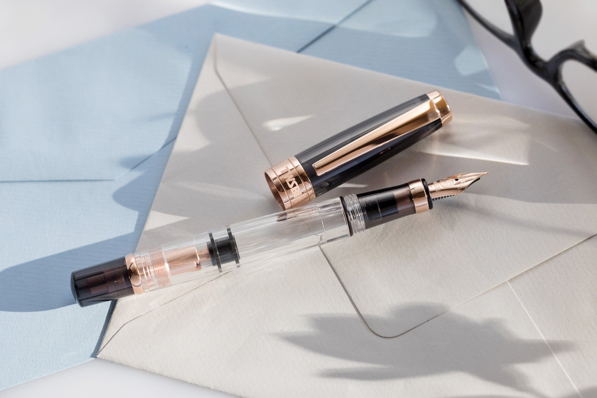 TWSBI Diamond 580 Fountain Pen - Smoke RoseGold II