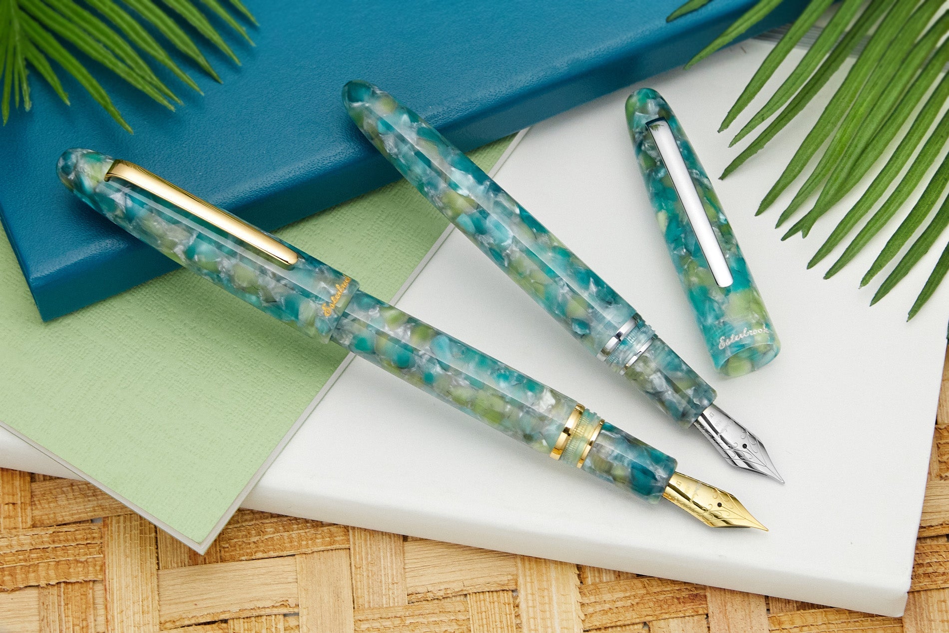 Esterbrook Estie Fountain Pen Gift Set - Sea Glass/Gold