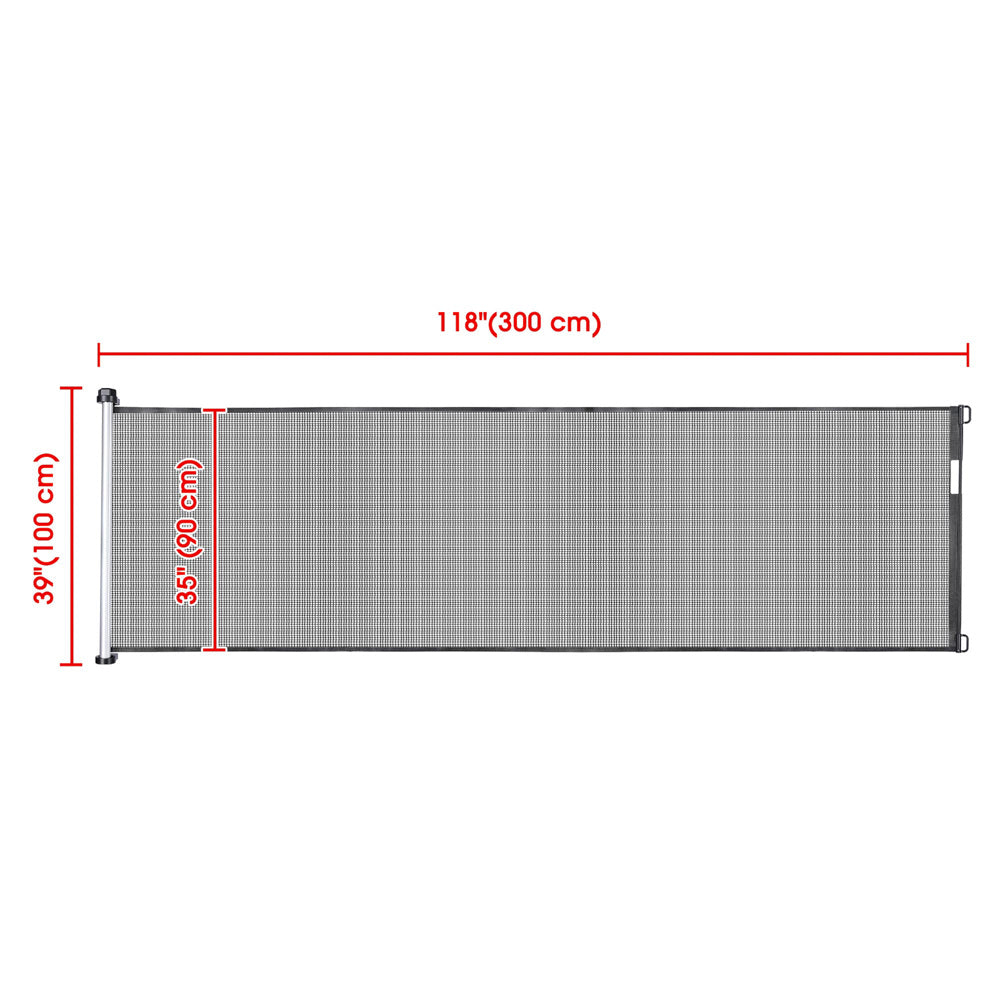 Yescom Retractable Dog Gate for Stairs 118x39