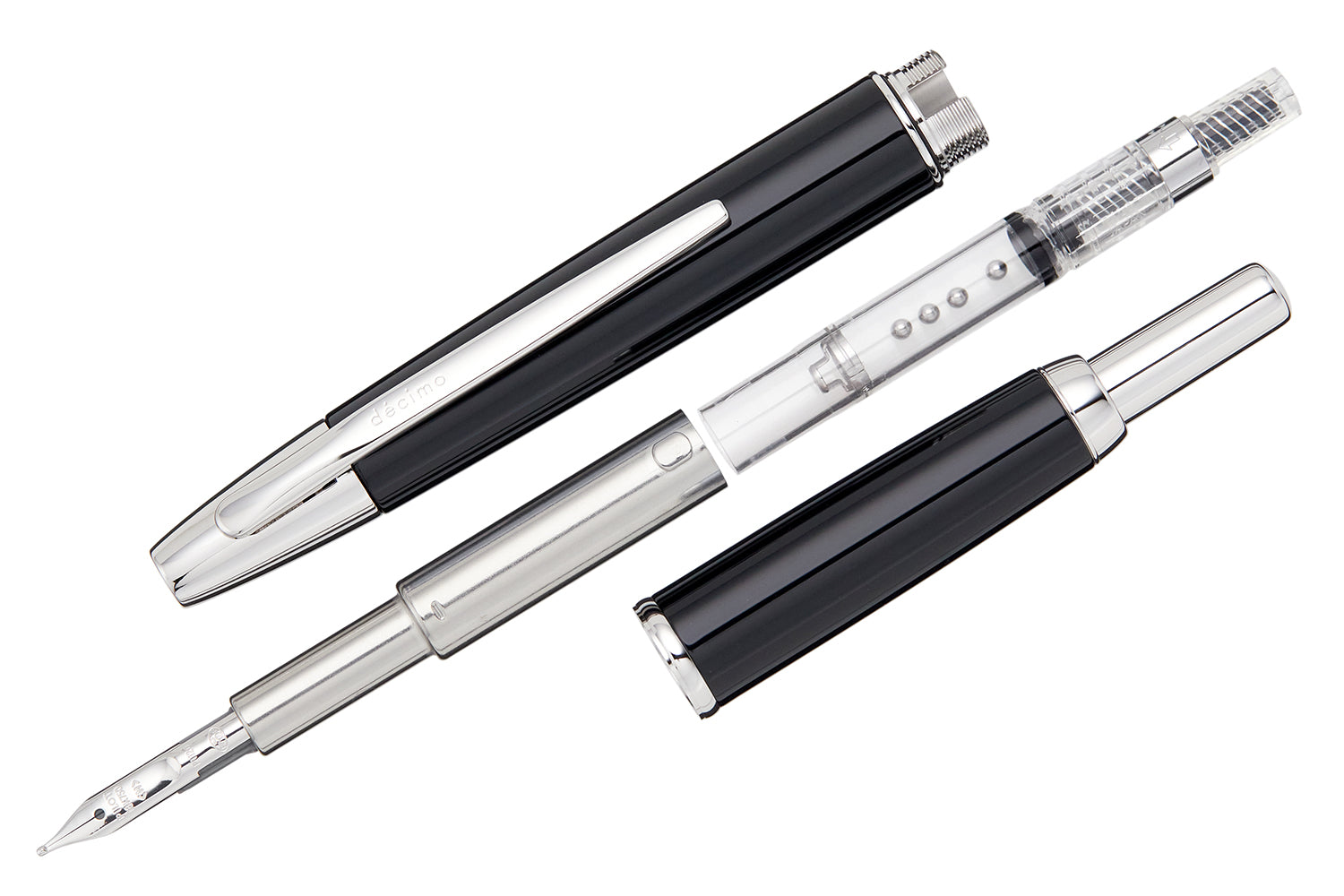 Pilot Vanishing Point Decimo Fountain Pen - Black