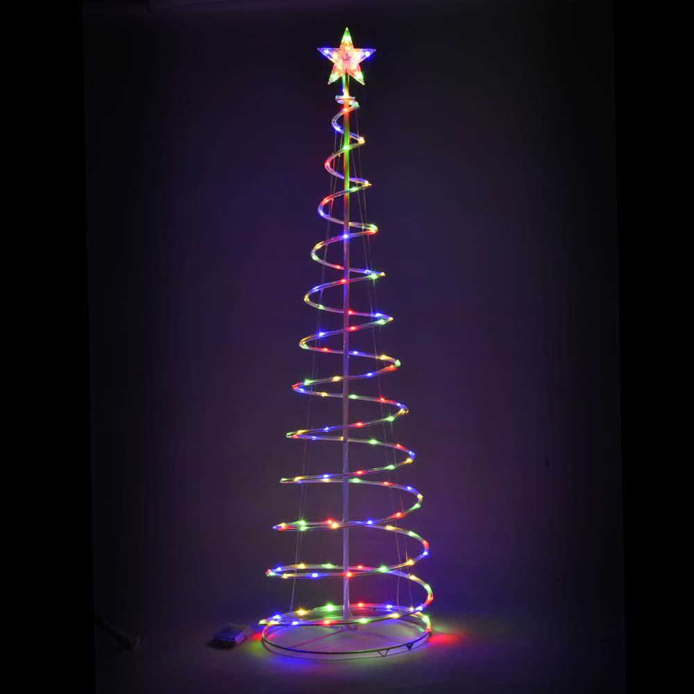 Yescom 6' Lighted Spiral Christmas Tree Xmas Decor Battery Operated