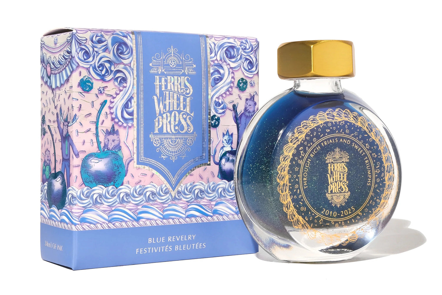 Ferris Wheel Press Blue Revelry - 38ml Bottled Ink (Limited Edition)