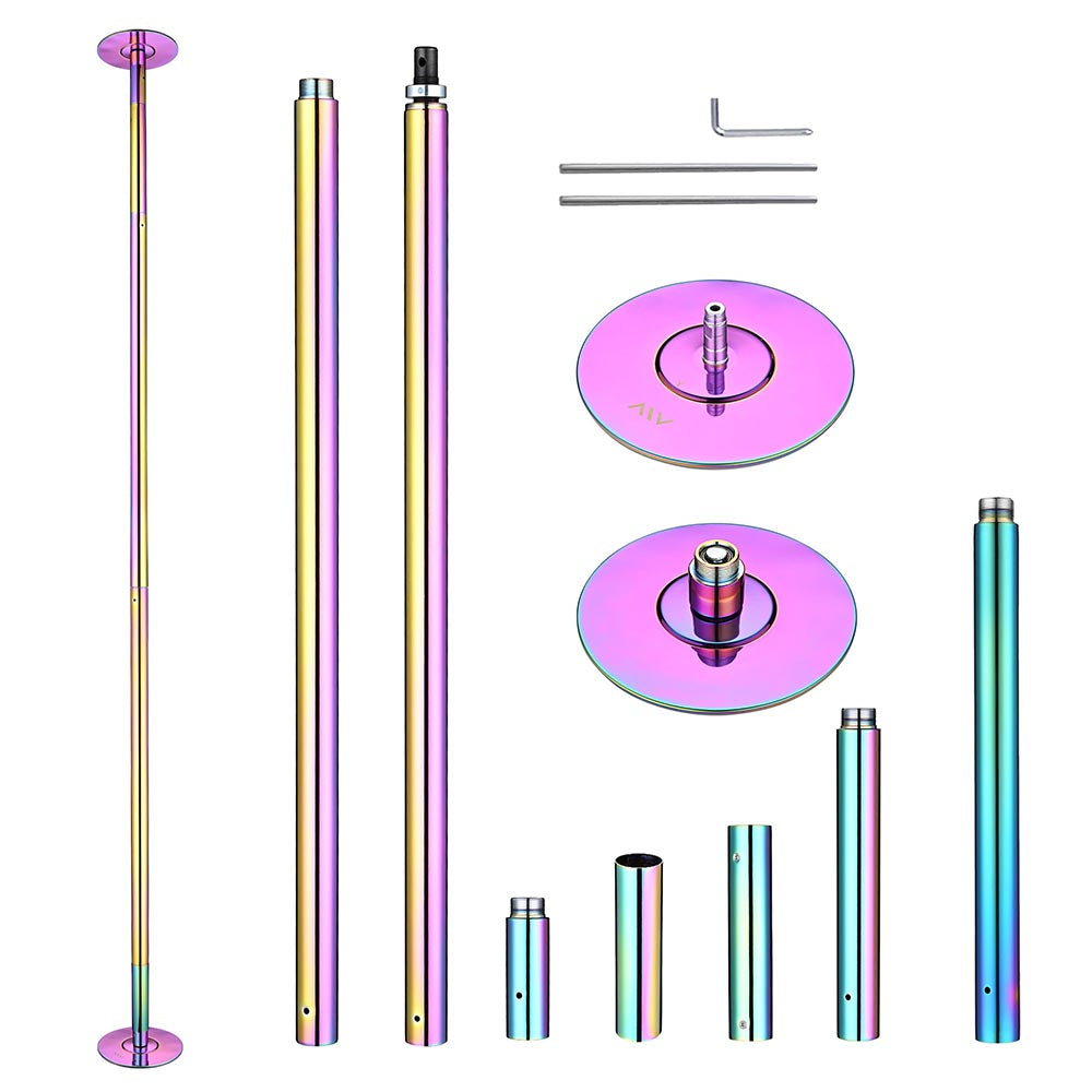 Yescom 10.8ft Colorful Portable Spinning Pole D45mm (Preorder)