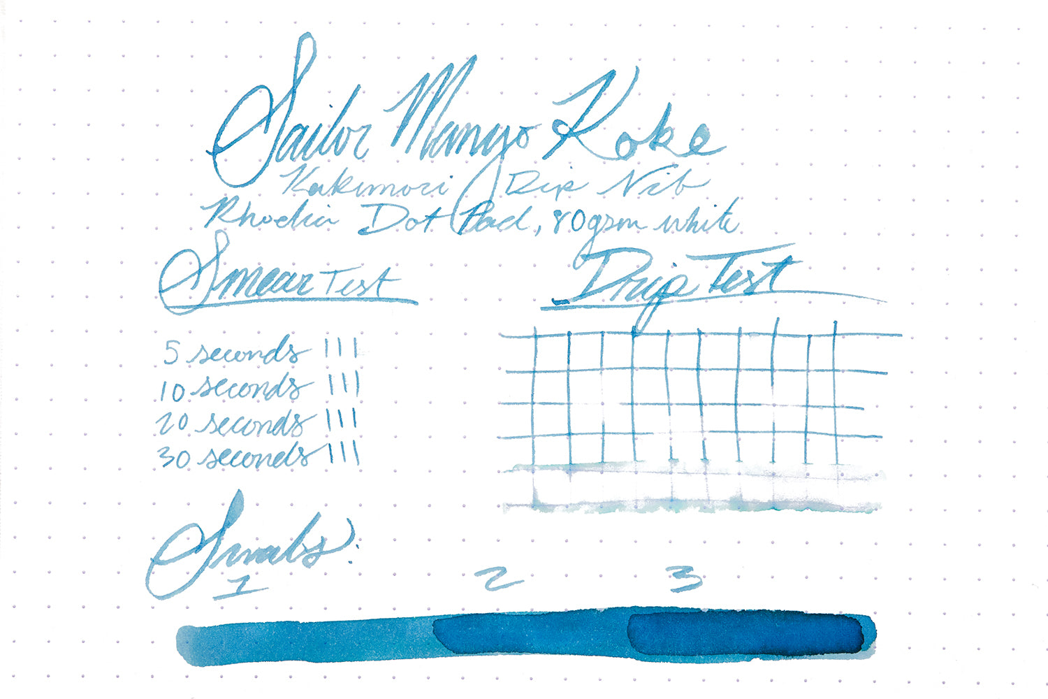 Sailor Manyo Koke - Ink Sample