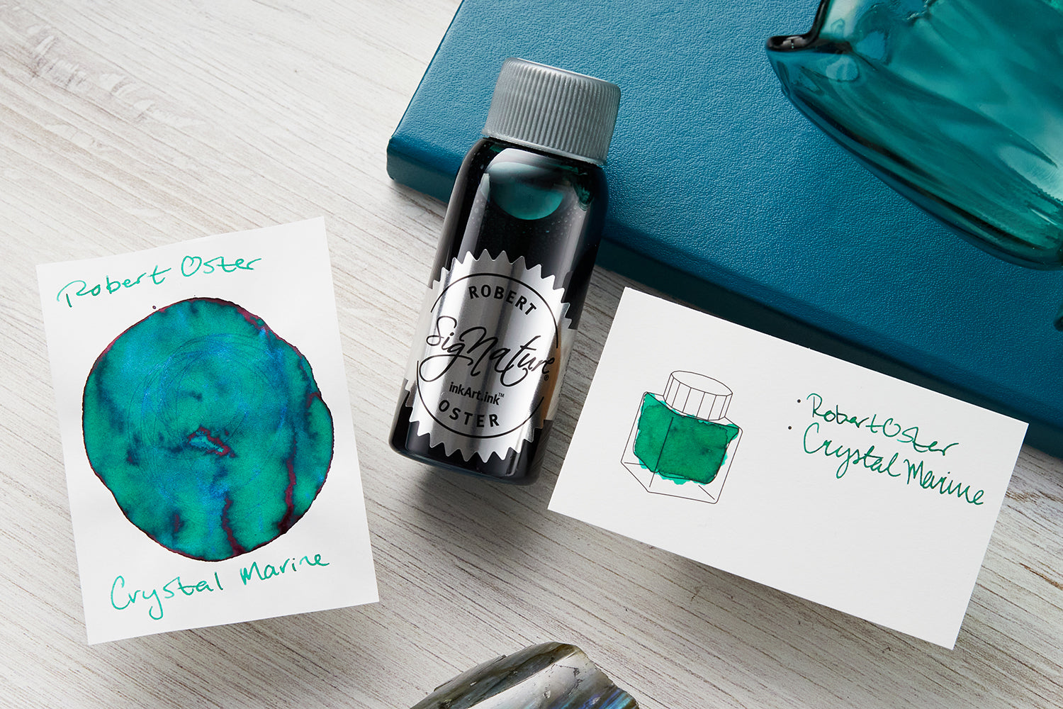 Robert Oster Crystal Marine - Ink Sample