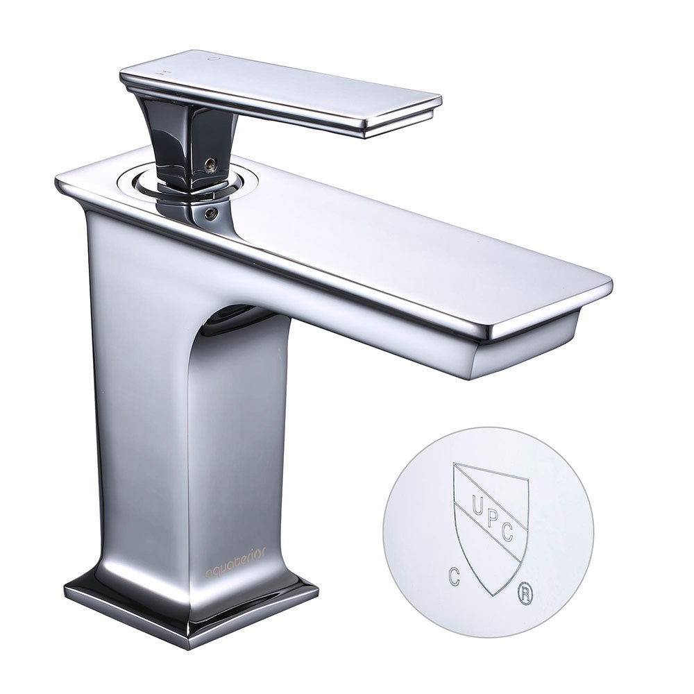 Aquaterior Bathroom Sink Faucet 1-Handle Cold & Hot, 6.7H