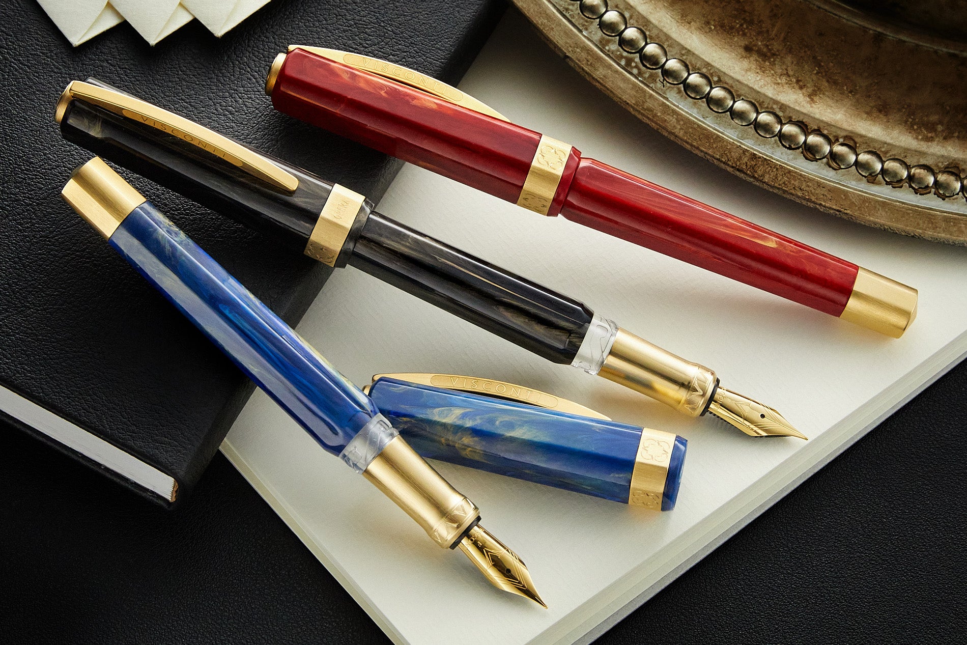 Visconti Opera Gold Fountain Pen - Black