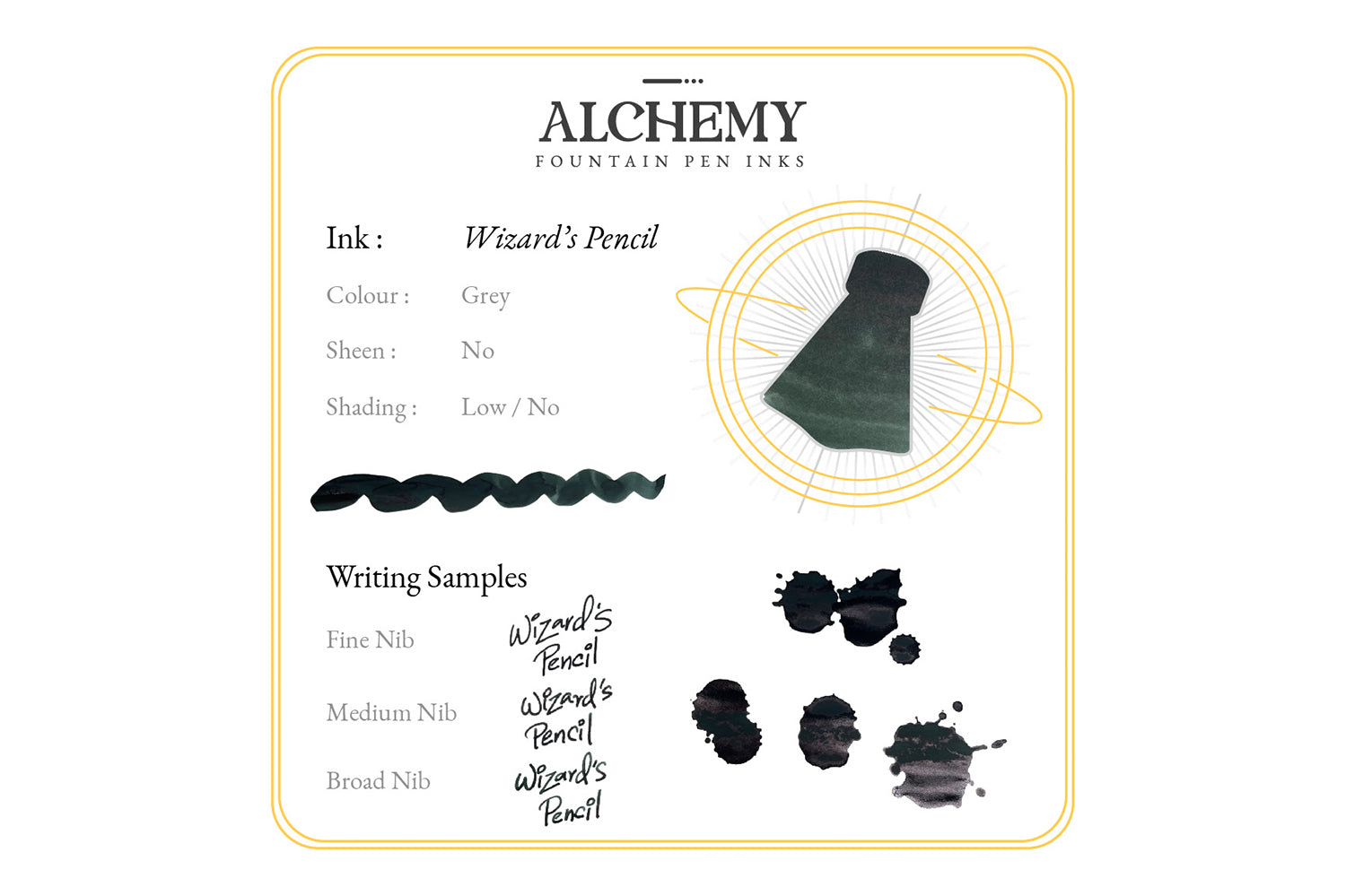 Endless Alchemy Wizard's Pencil - 45ml Bottled Ink