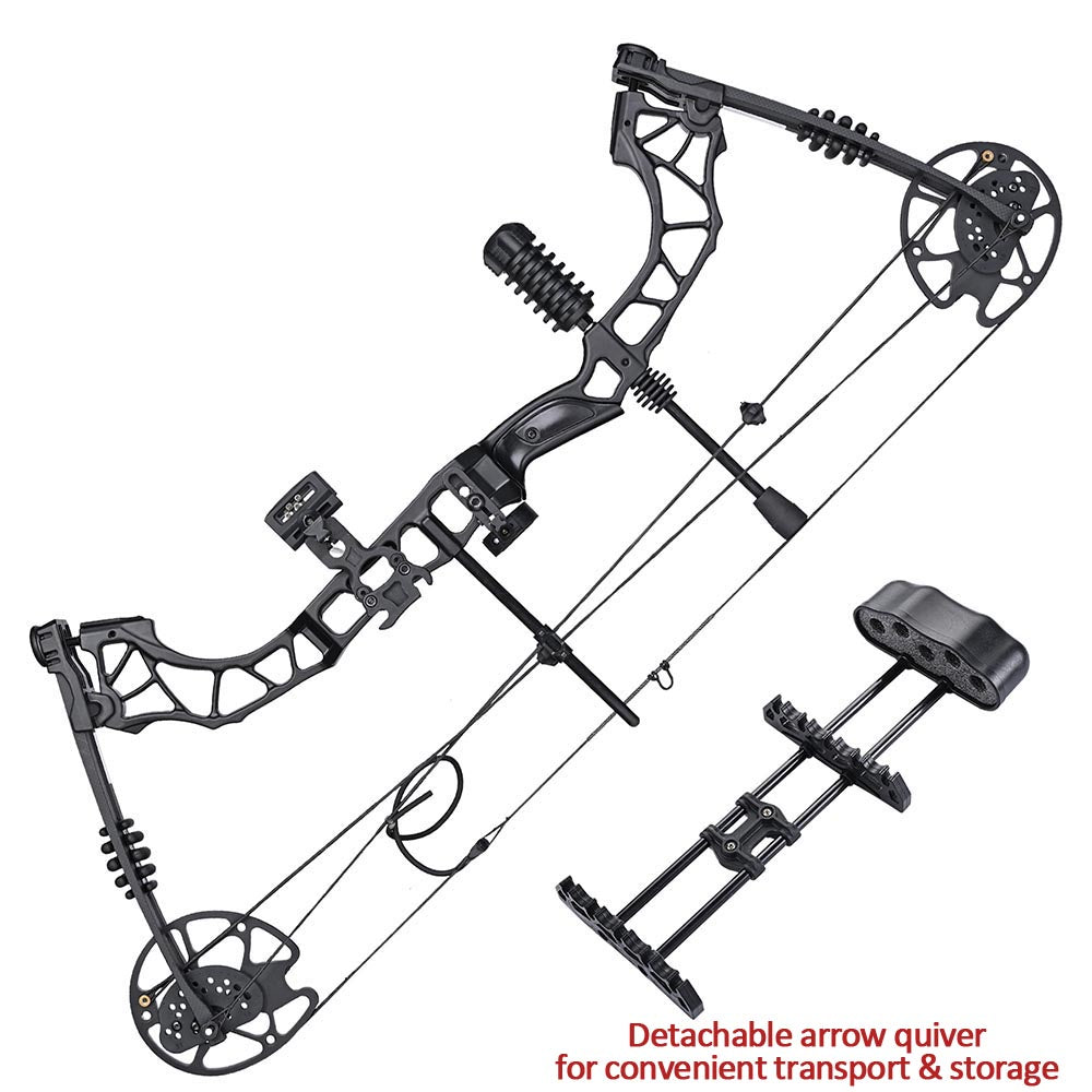 Yescom Compound Bow Kit Archery Bow and 12 Carbon Arrows