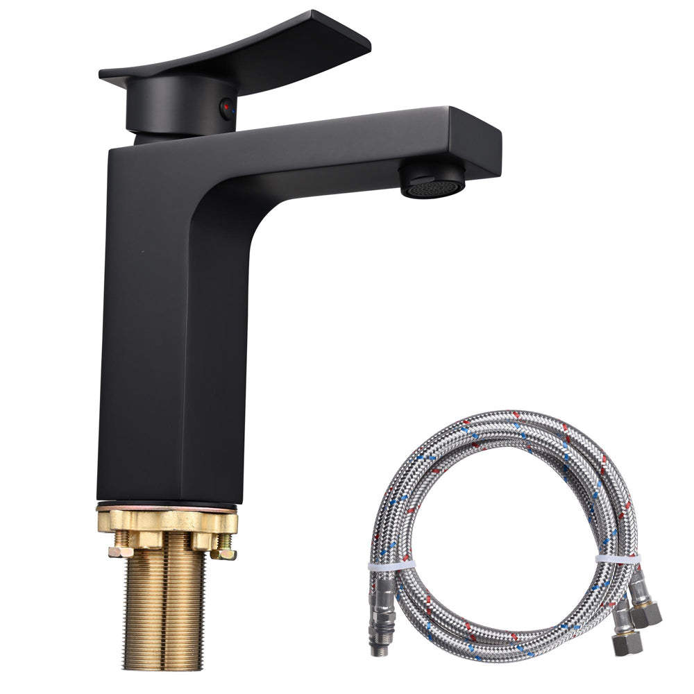 Aquaterior Bathroom Sink Faucet 1-Handle Cold Hot 7.5H