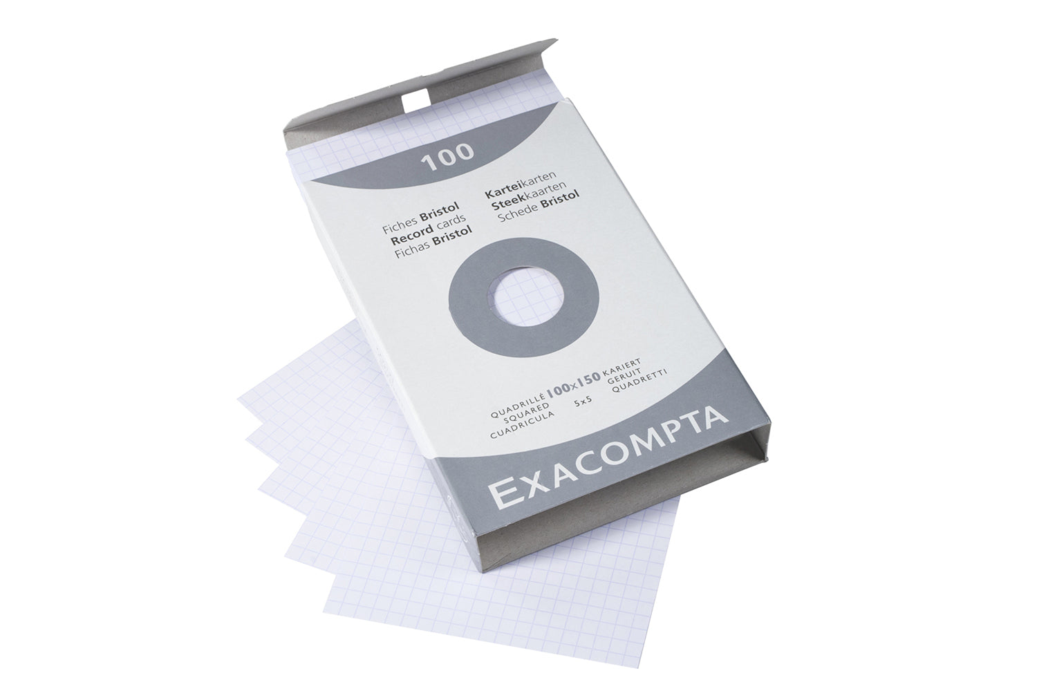 Exacompta White Index Cards (4 x 6) - Graph