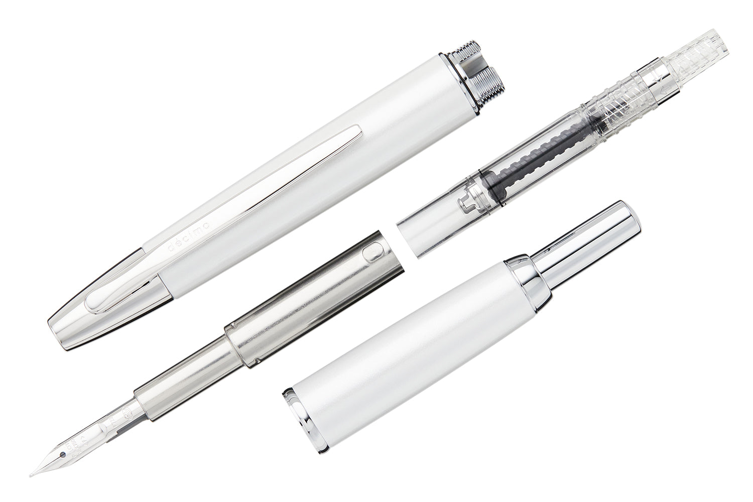 Pilot Vanishing Point Decimo Fountain Pen - White