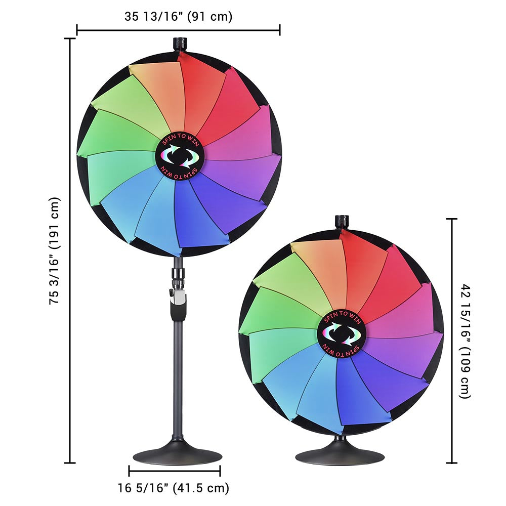 WinSpin 36 Prize Wheel Tabletop Floor Stand 12-Slot