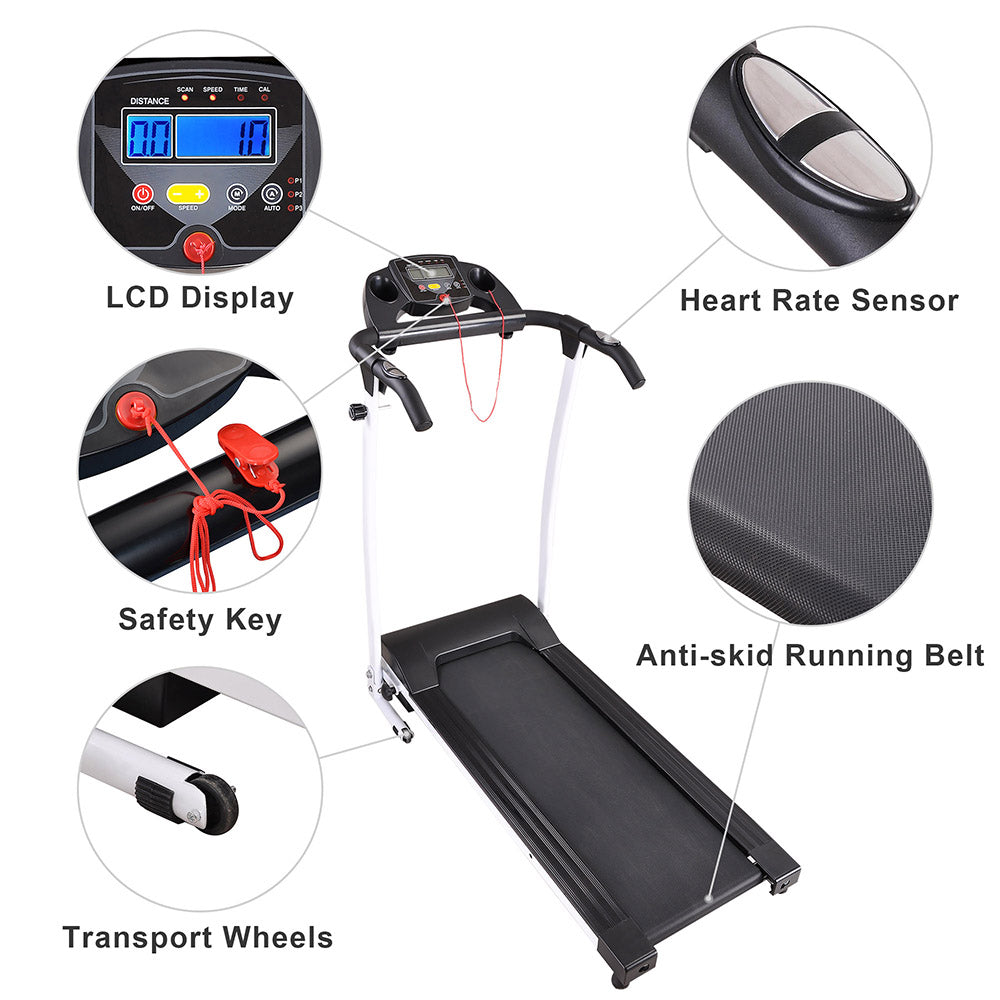 Yescom 1100w Folding Electric Treadmill