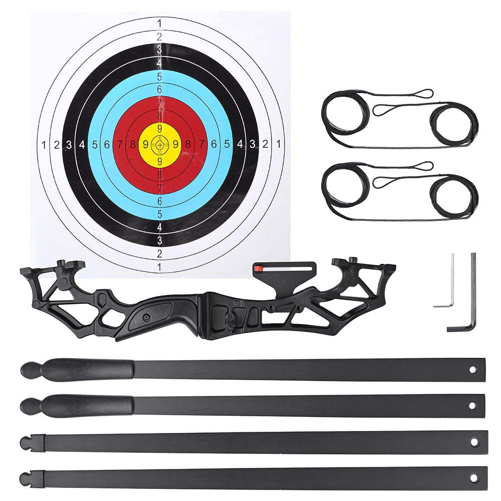 Yescom Recurve Bow Kit Longbow Right Hand 53in 40lbs