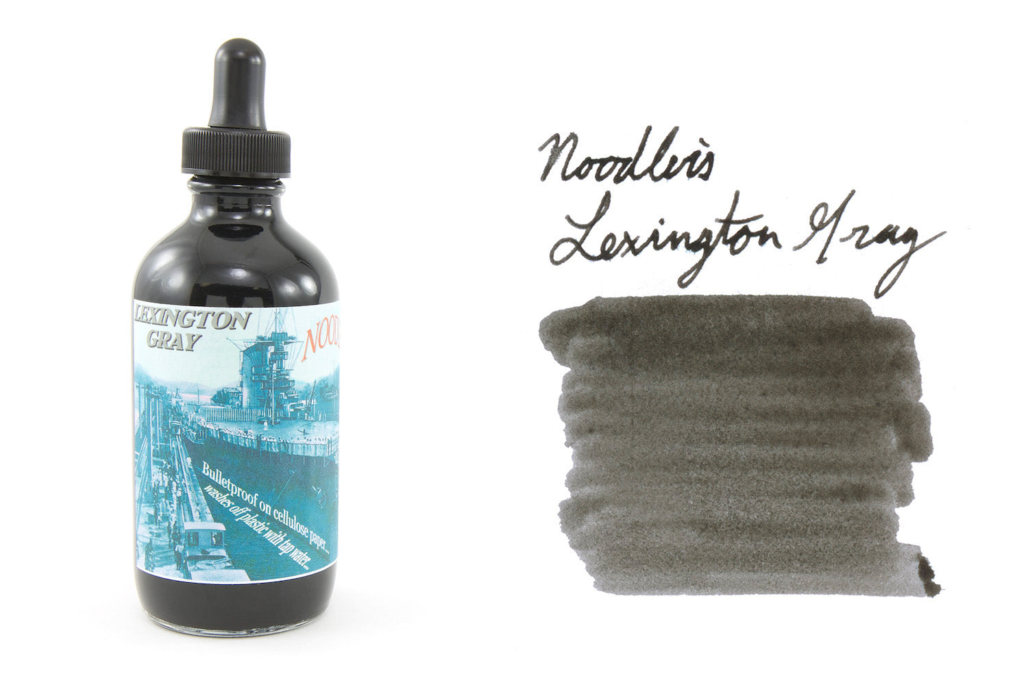 Noodler's Lexington Gray - 4.5oz Bottled Ink with Free Charlie Pen