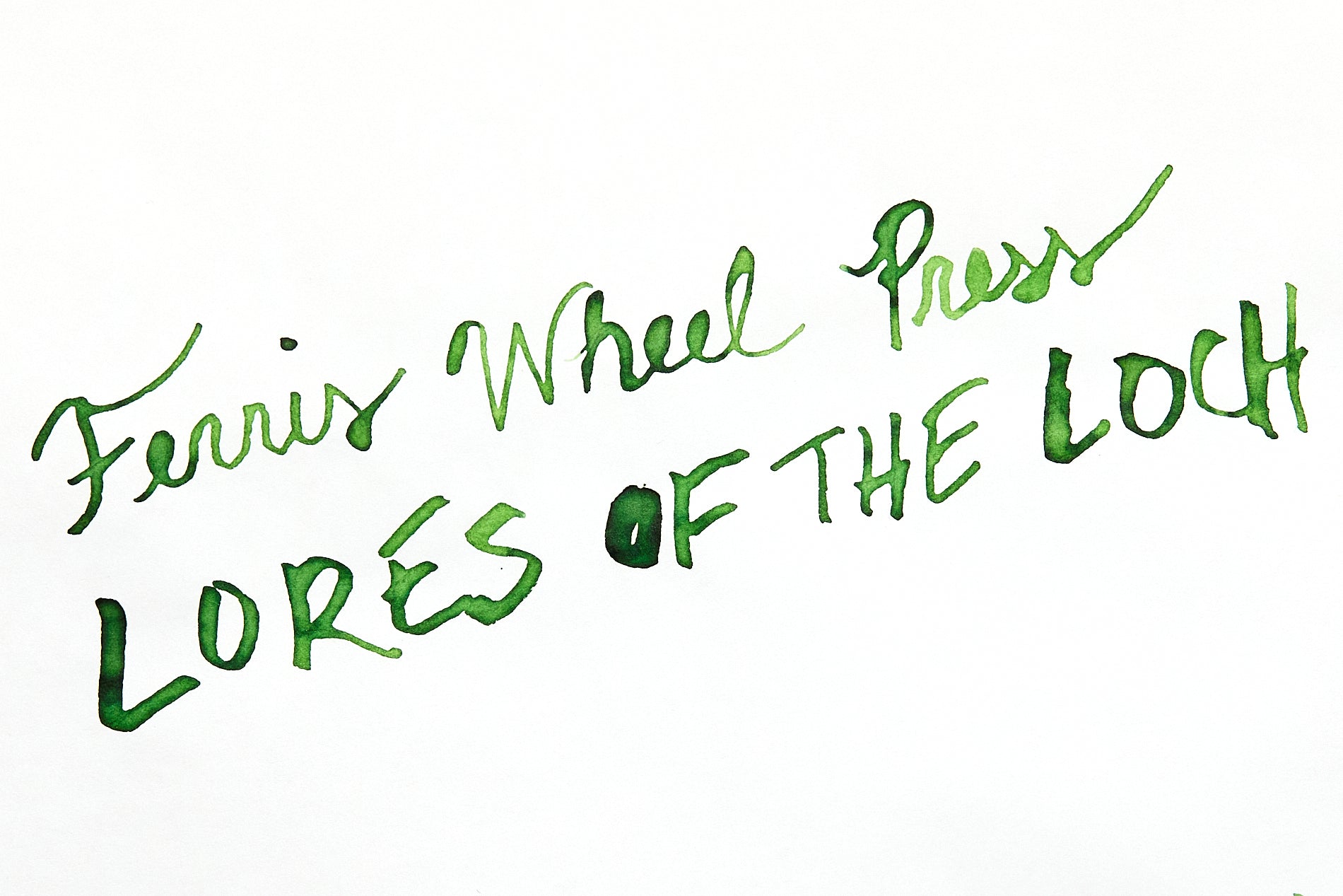 Ferris Wheel Press Lores of the Loch - Ink Sample