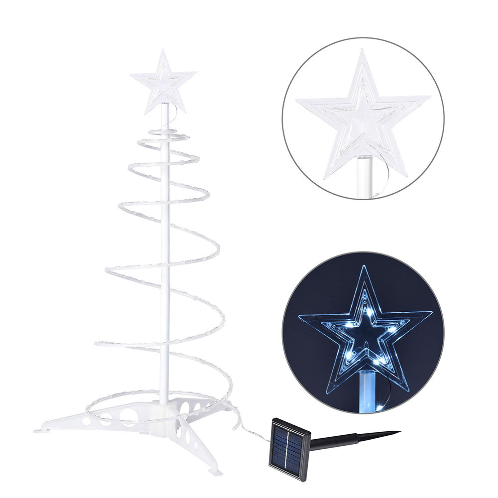 Yescom 2' Pre-Lit Spiral Christmas Tree Solar Operated