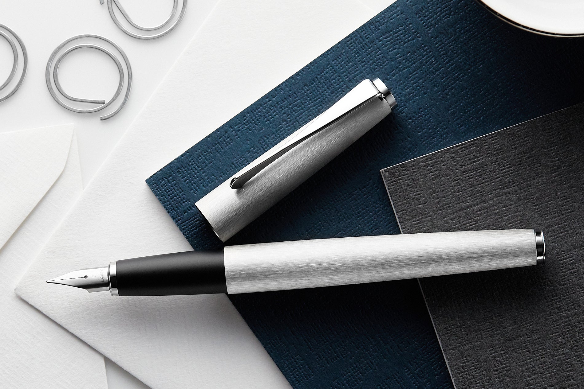 LAMY studio Fountain Pen - brushed stainless steel