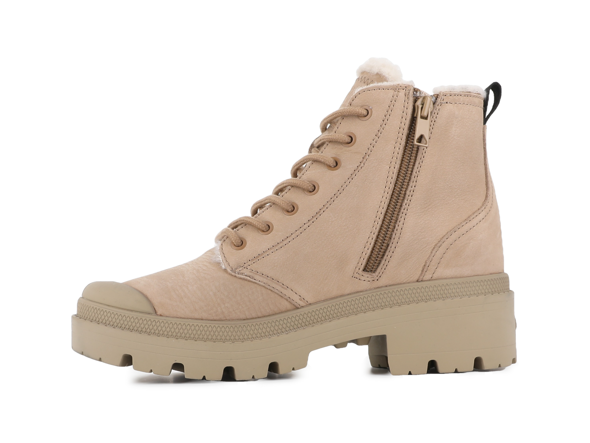 98867-223-M | PALLABASE NUBUCK ZIP WL | OCHRE TAN