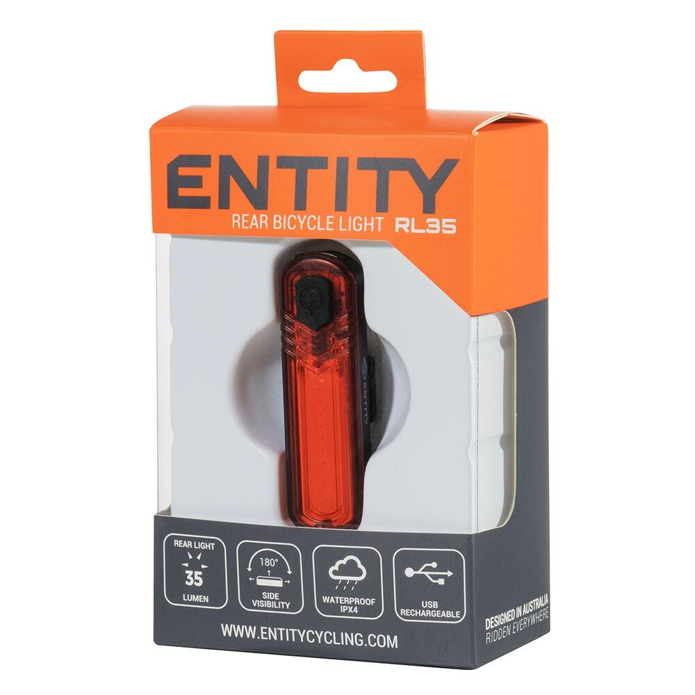 Entity RL35 35 Lumens Rear Bicycle Light - USB Rechargeable