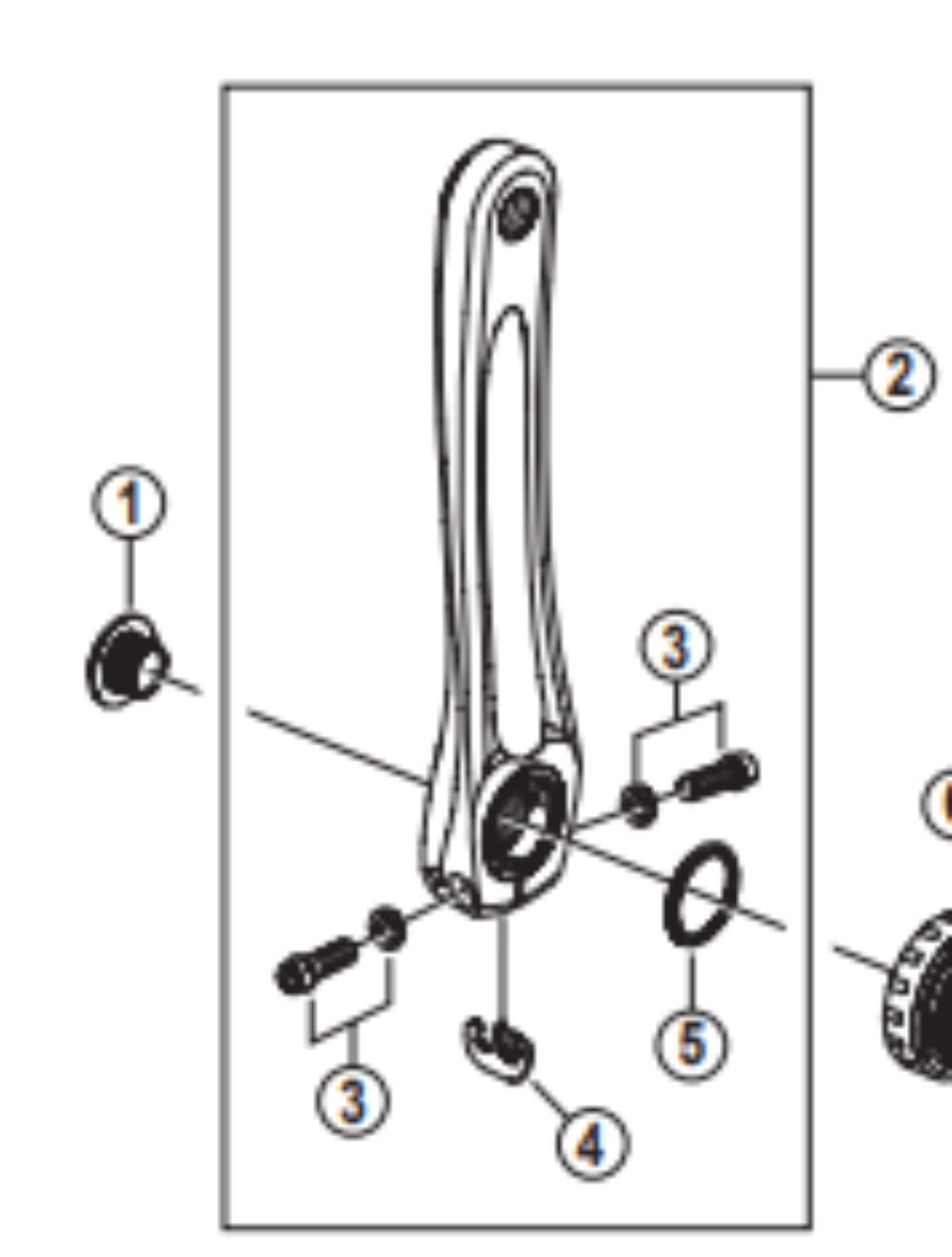 Shimano Crank Tensioner Bolt Cap - FC - 4500