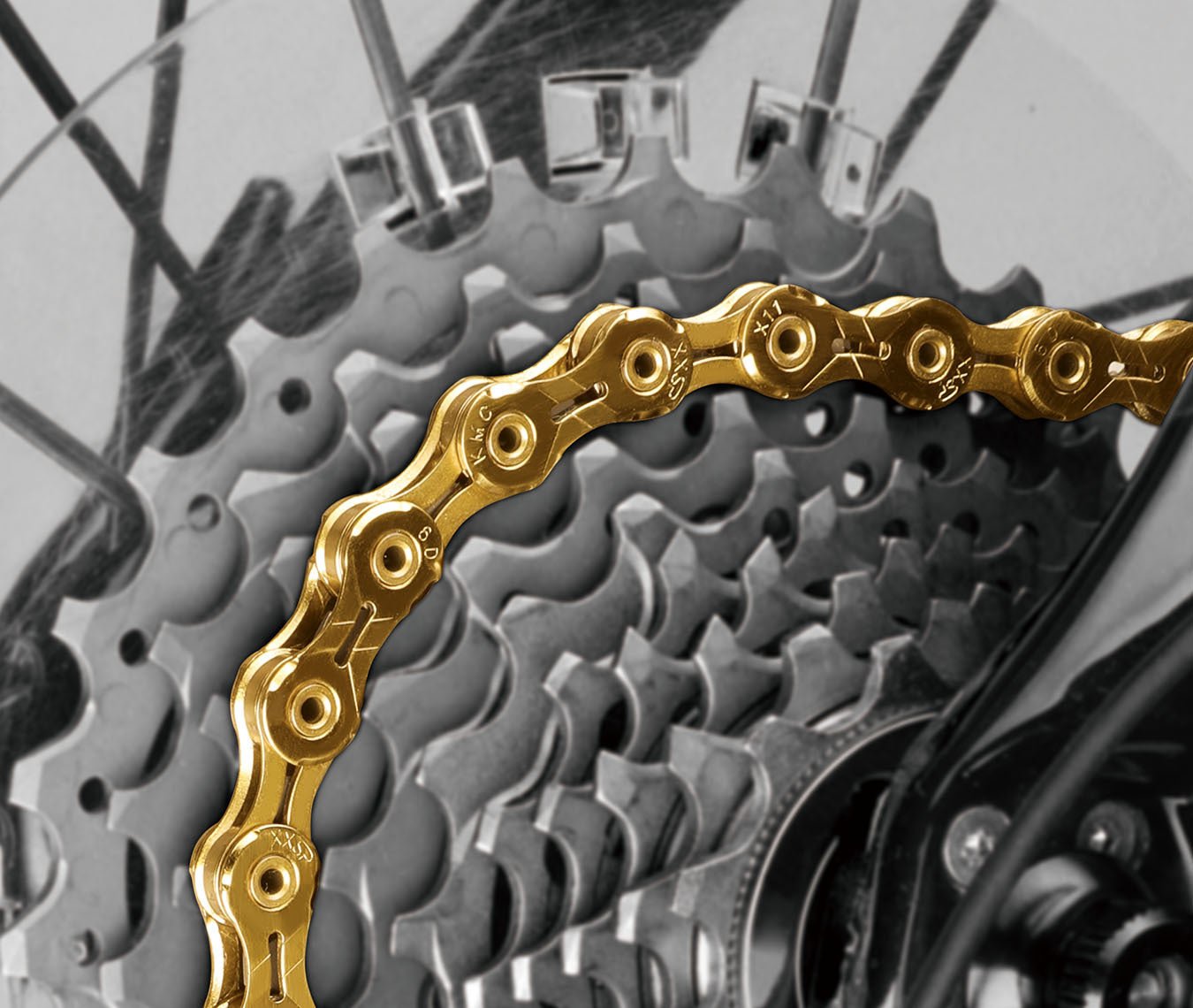 KMC X11SL SuperLight 11 Speed Chain - Gold 116L