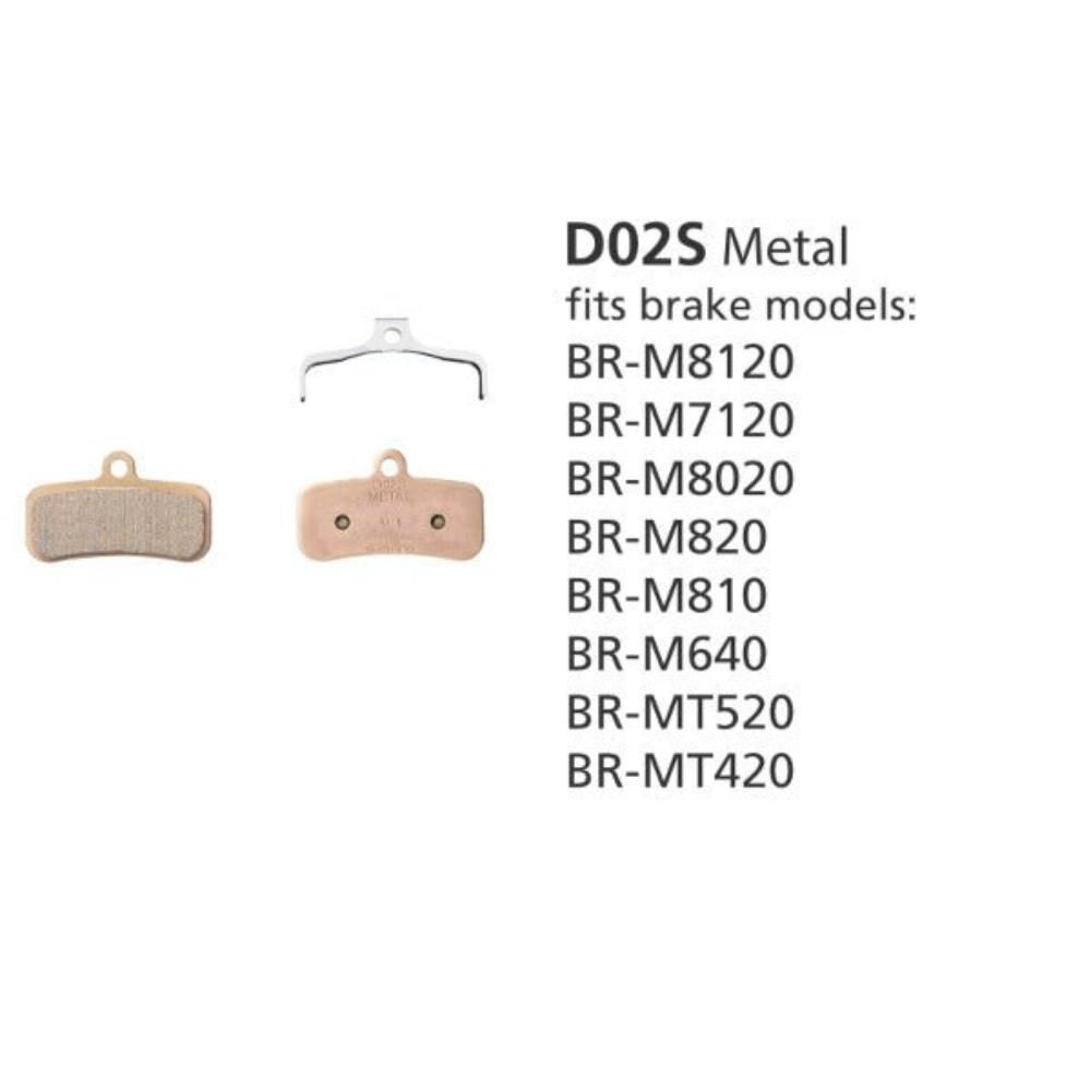 Shimano D02S-MX Brake Metal Pads and Spring