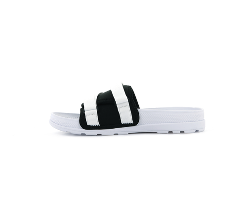 76696-102-M | SOLEA SLIDE | WHITE/BLACK