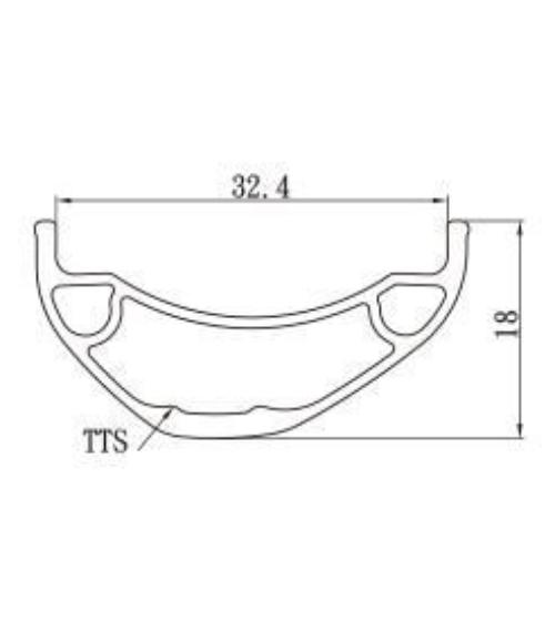 Marin Alloy Rim 32mm Inner 29 Diameter 32H