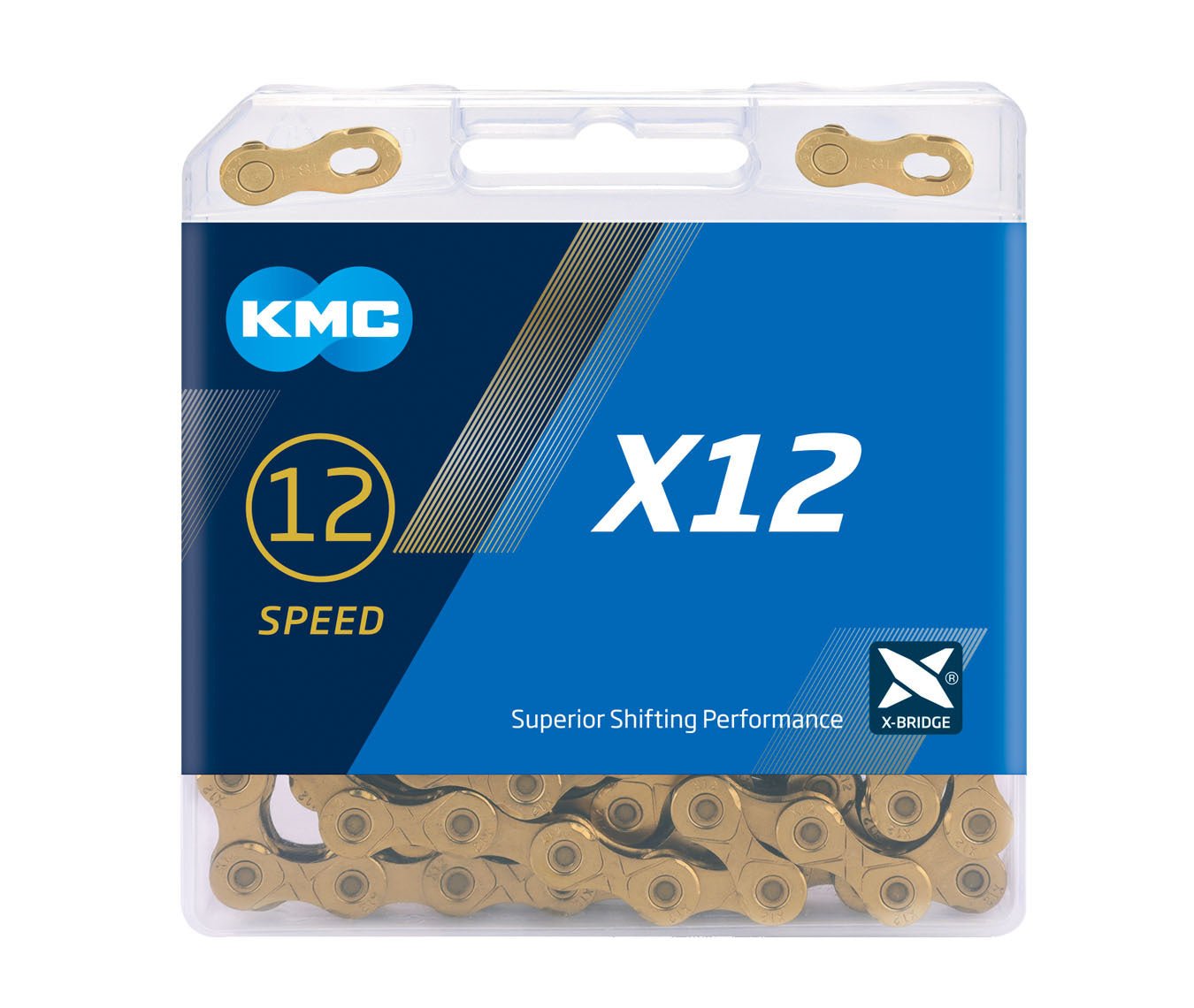 KMC X12 12 Speed Chain - Gold 126L